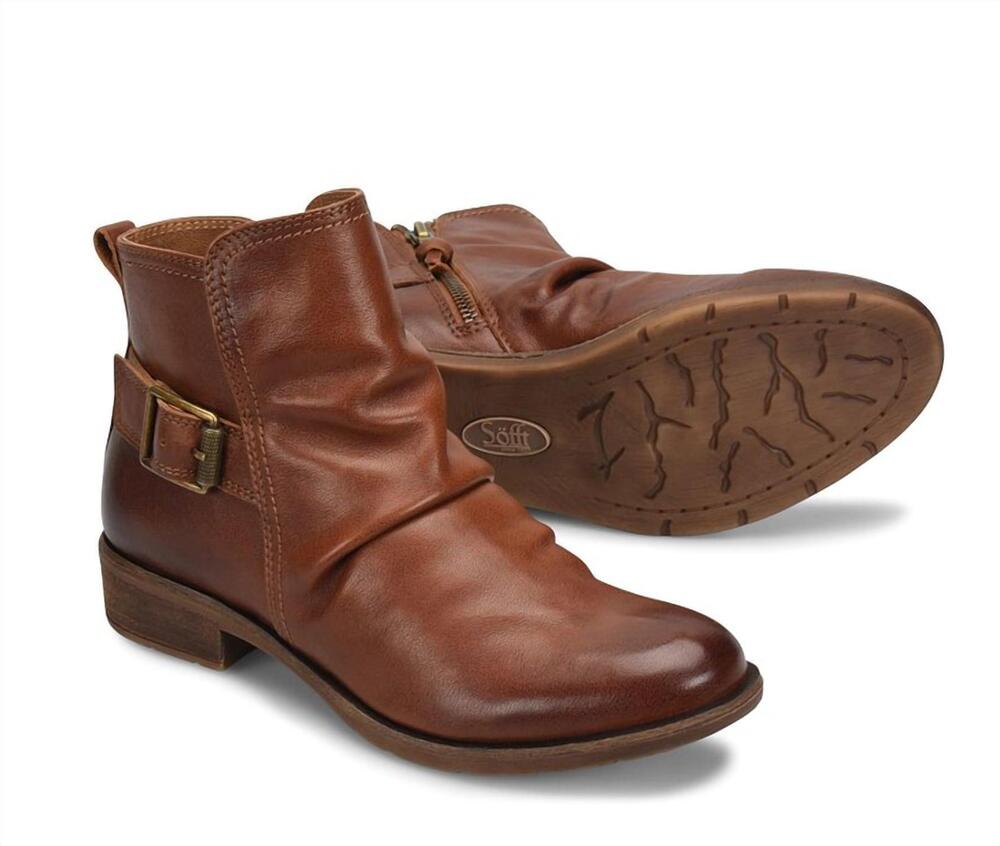 NEW SOFFT women's brookdale ankle boot in root brown